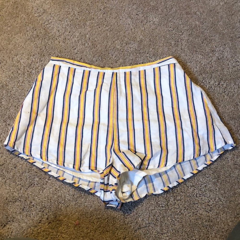 Striped summer shorts.